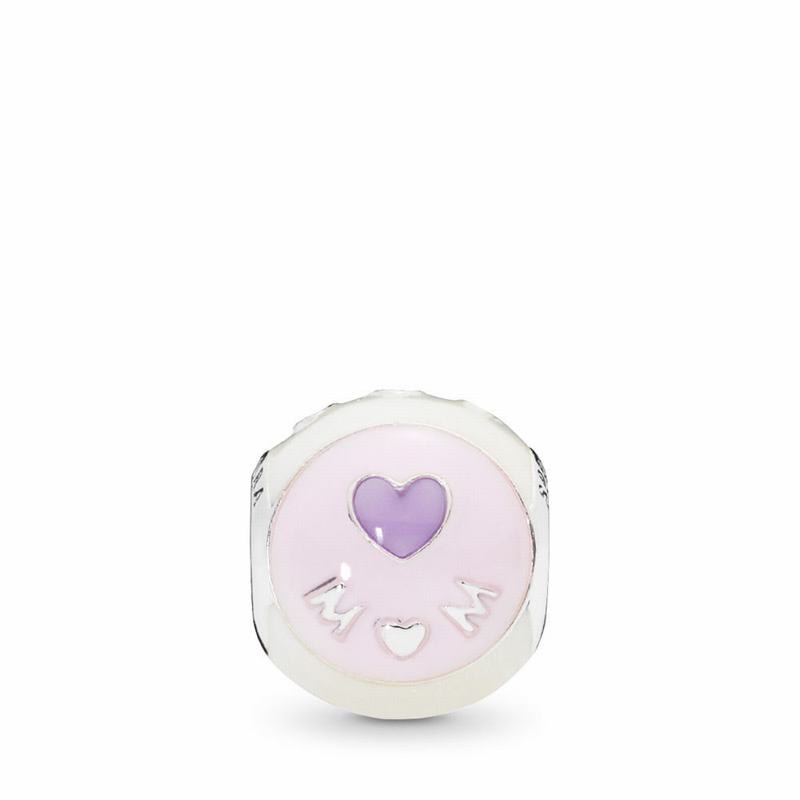 Pandora Love Mom Charm, Mixed Enamel Silver Egypt QG3285947